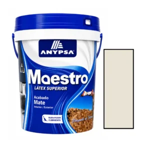 Pintura Látex Superior Maestro Anypsa Blanco Humo 4 galones