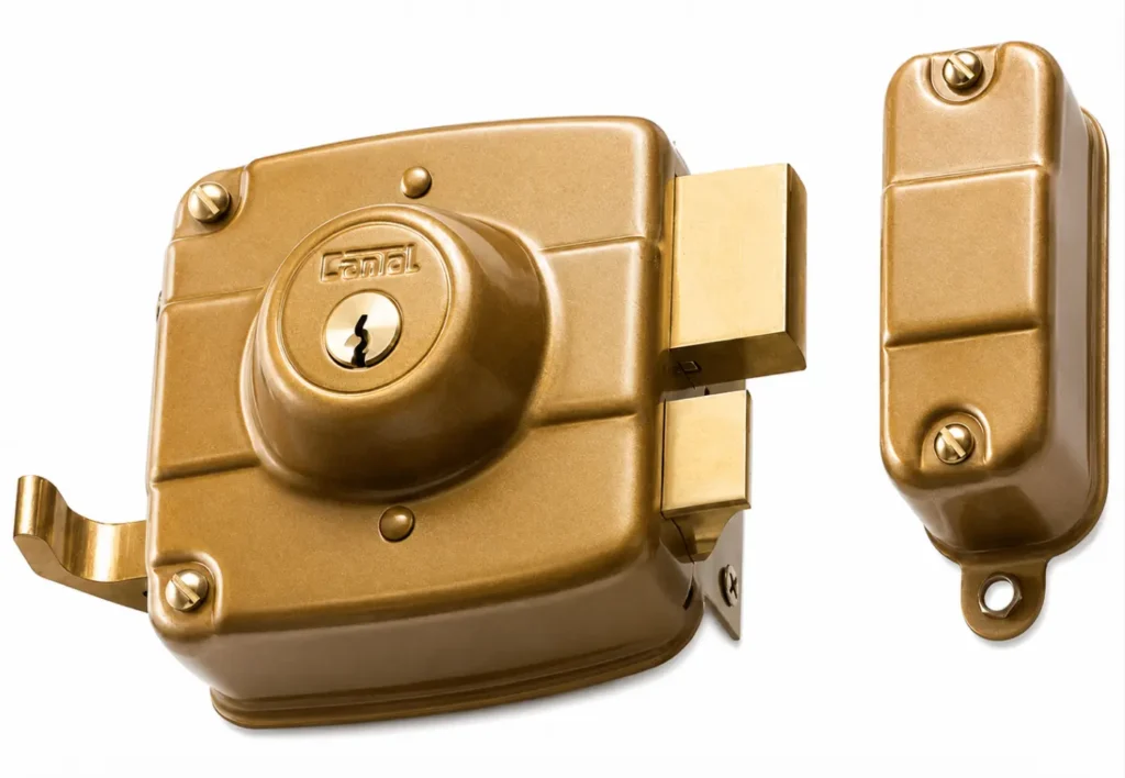 Cerradura Súper Compacta 160 Cantol Dorado