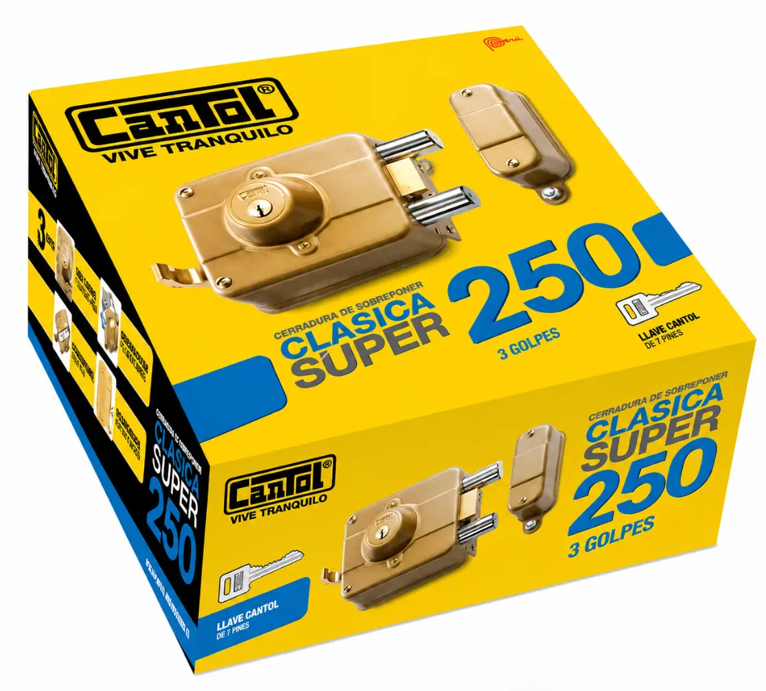 Cerradura Blindada Clásica 250 Cantol - Imagen 2