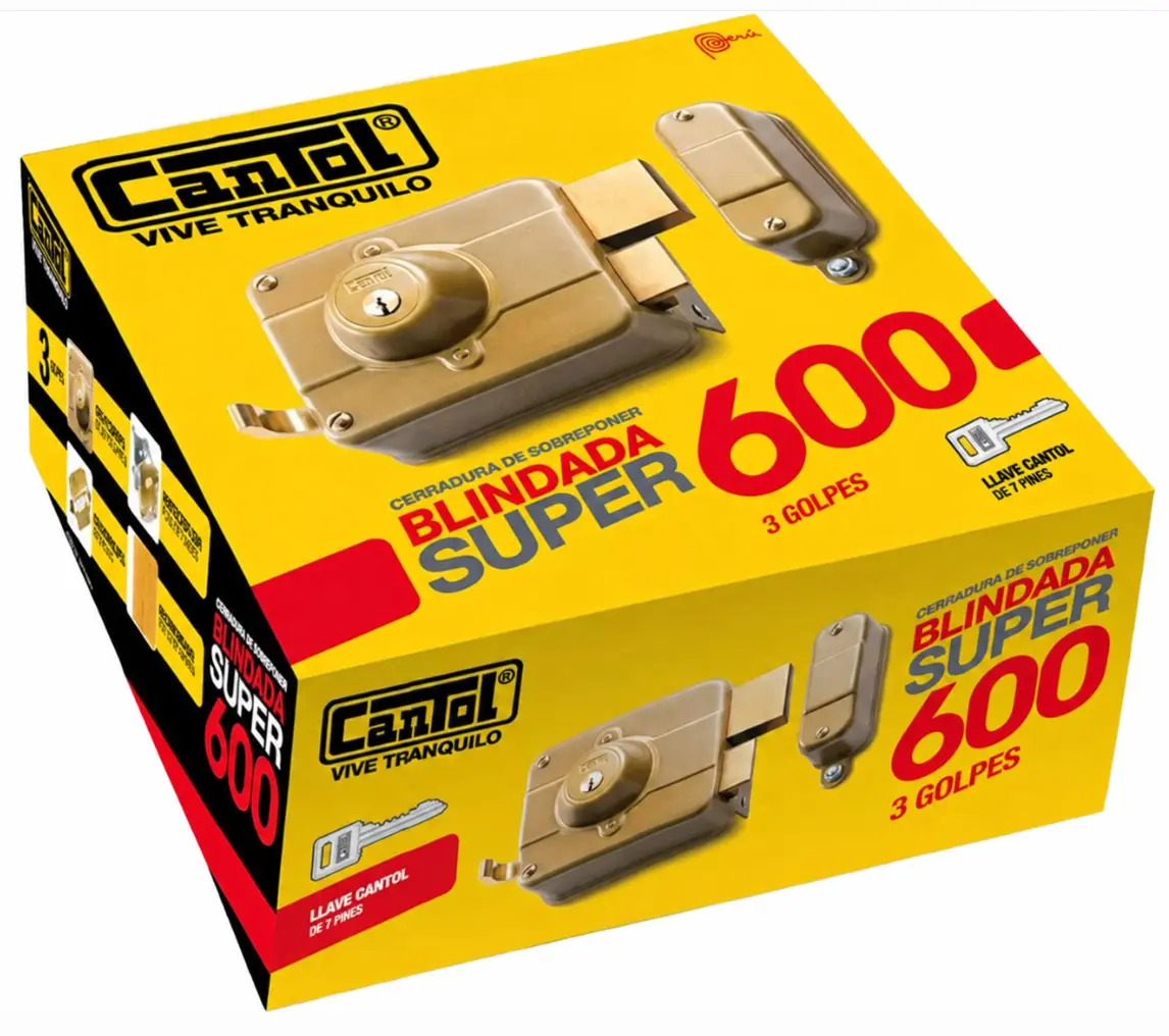 Cerradura Blindada Super 600 Cantol - Imagen 2