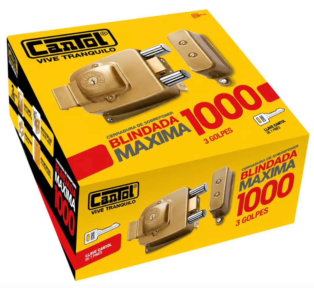 Cerradura Blindada Máxima 1000 Cantol - Imagen 2