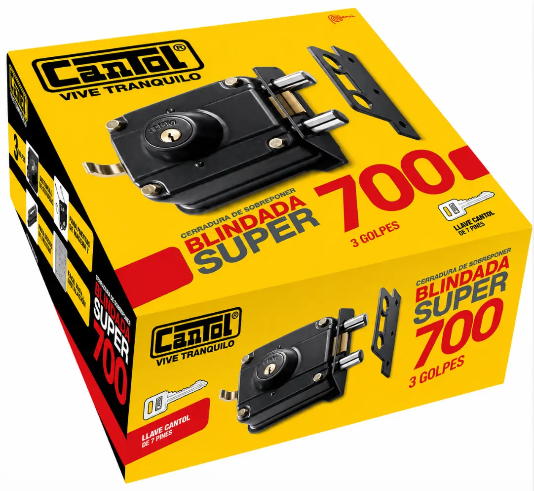 Cerradura Blindada Super 700 Cantol - Imagen 2