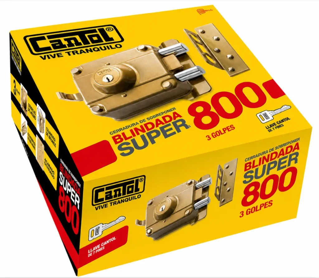 Cerradura Blindada Super 800 Cantol