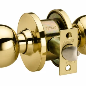 Cerradura Perilla Bronce Pulido Cantol - Baño