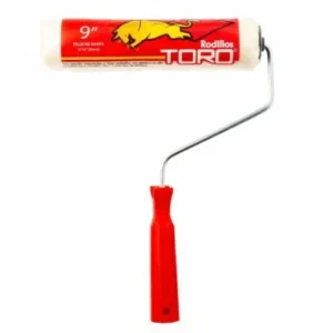 Rodillo Toro peluche Marfil 9"