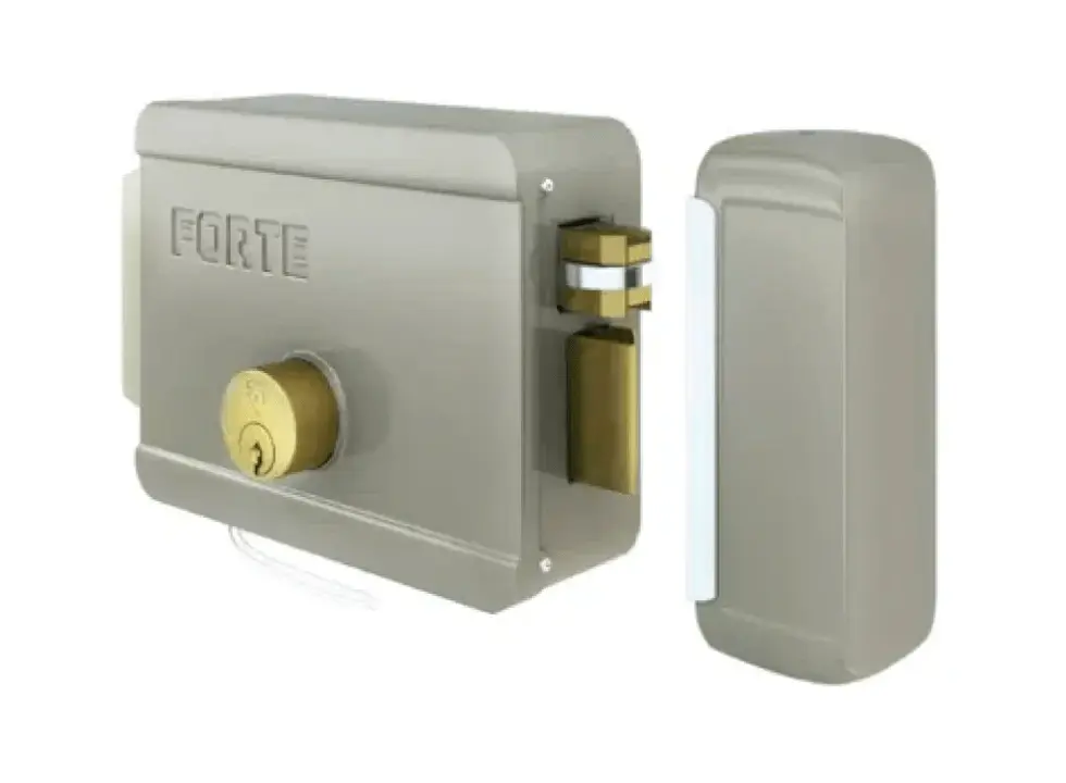 Cerradura eléctrica sin botón Beige de Acero Forte
