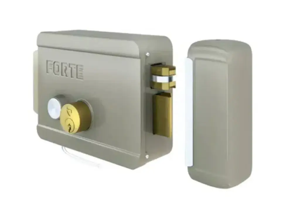 Cerradura eléctrica con botón Beige Forte