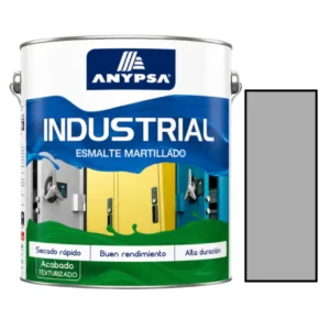 Esmalte Martillado Industrial Gris Plata 1 galón Anypsa