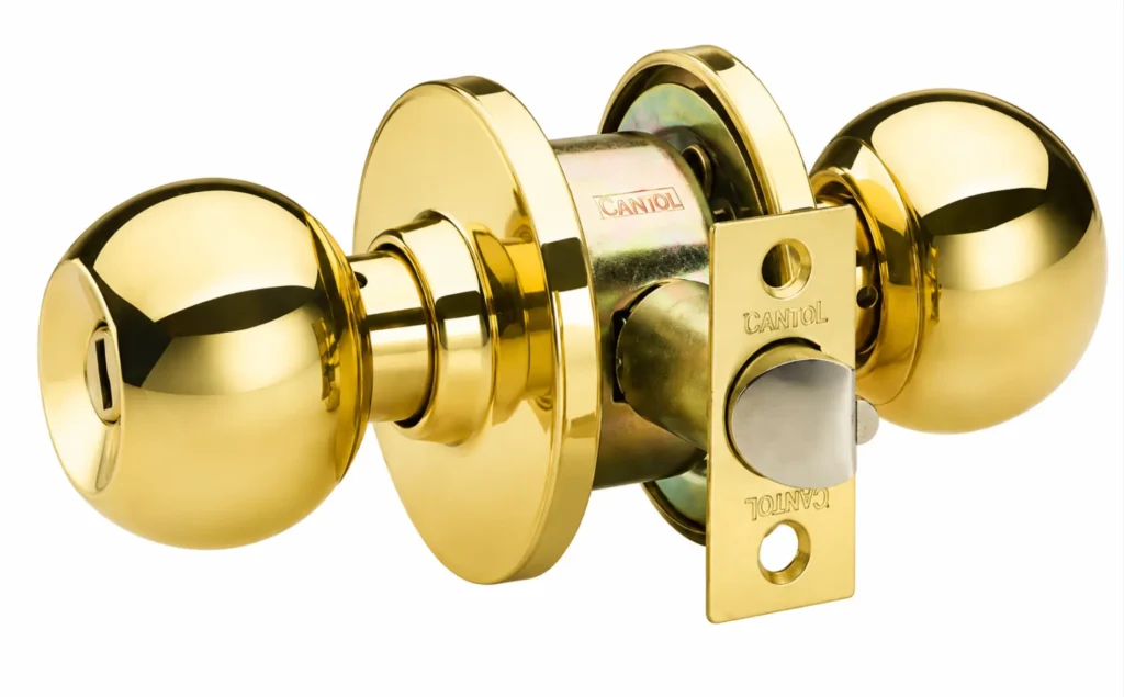Cerradura Perilla BL-71 Bronce Pulido Cantol - Baño