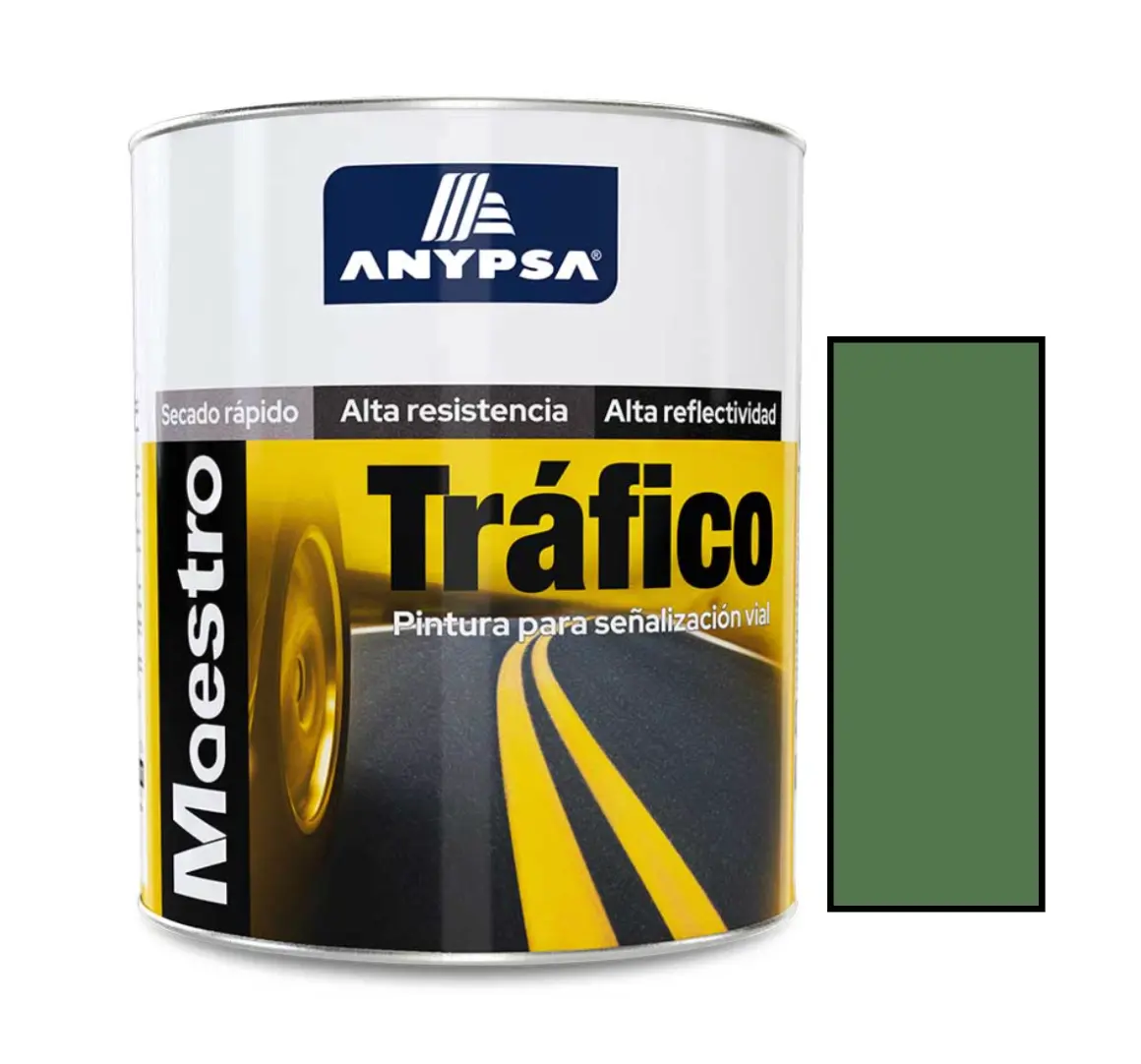 Pintura para Tráfico Maestro Verde Tenis Anypsa
