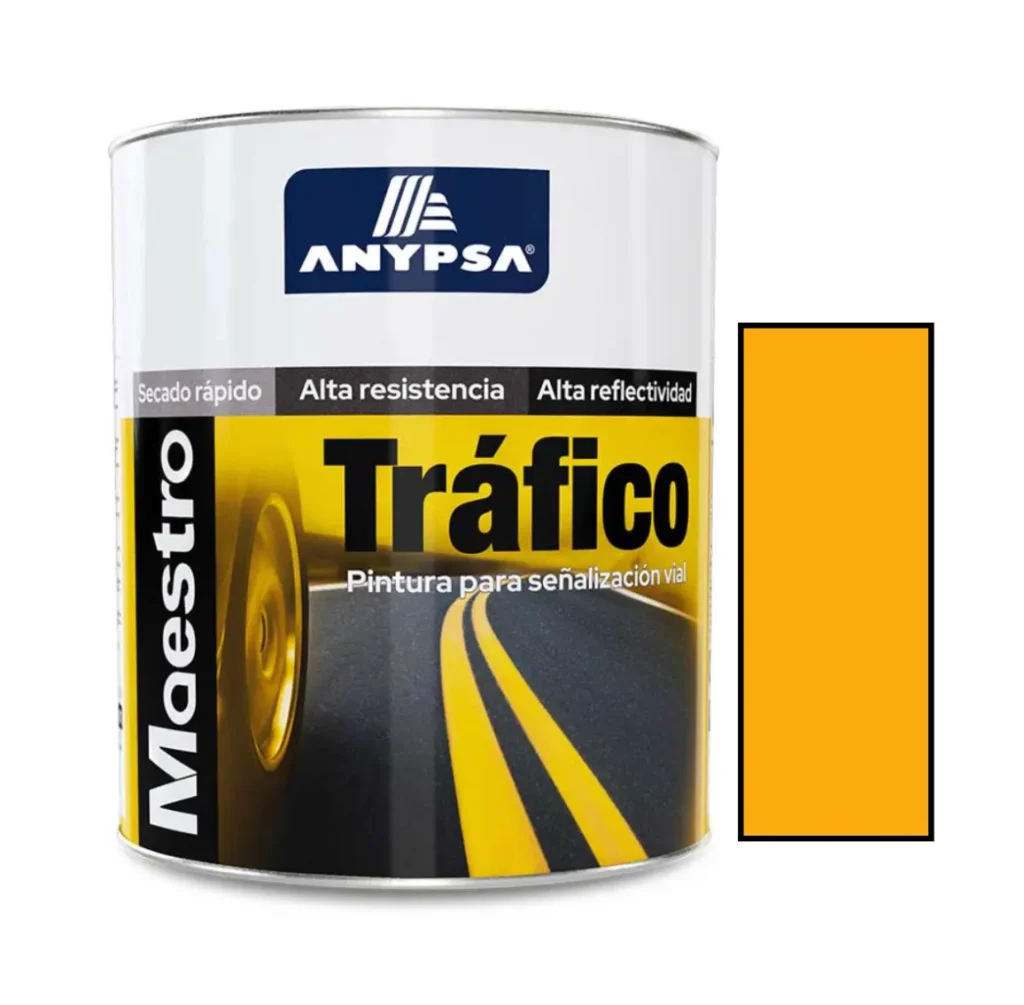 Pintura para Tráfico Maestro Amarillo Anypsa