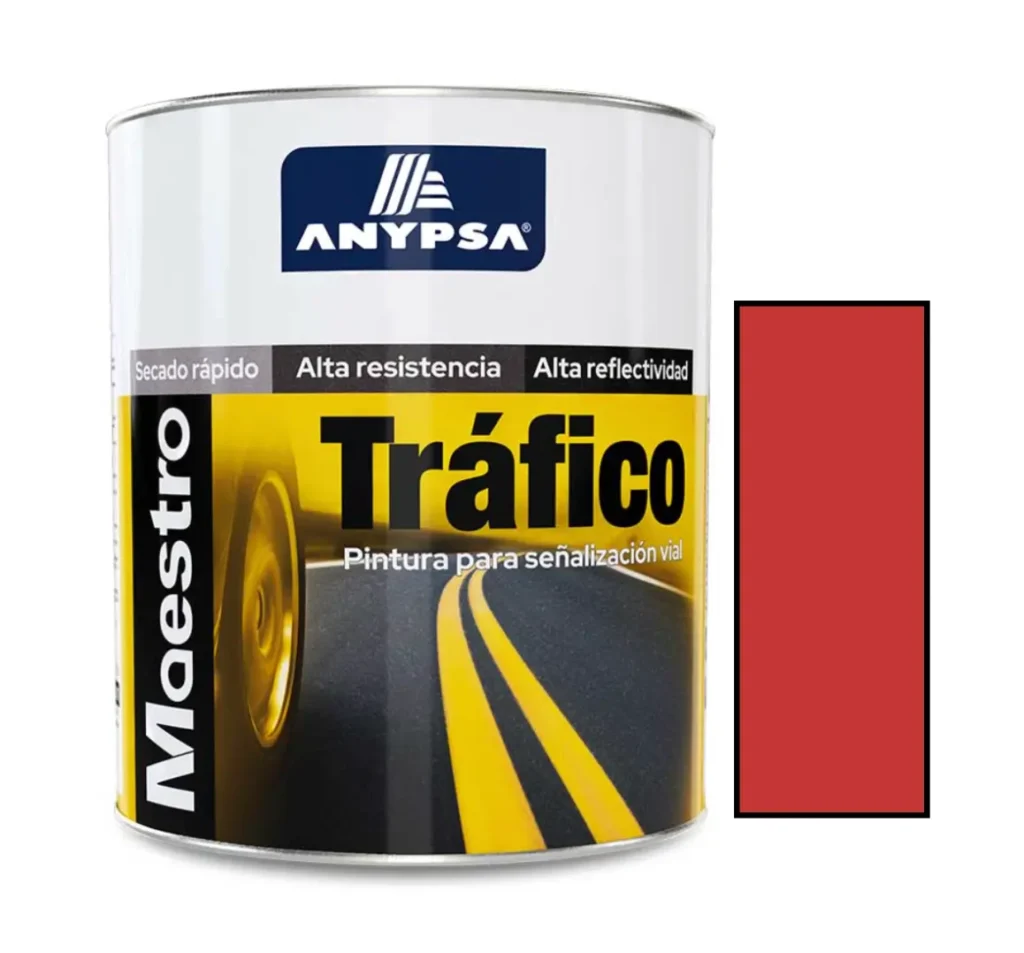 Pintura para Tráfico Maestro Rojo Bermellón Anypsa