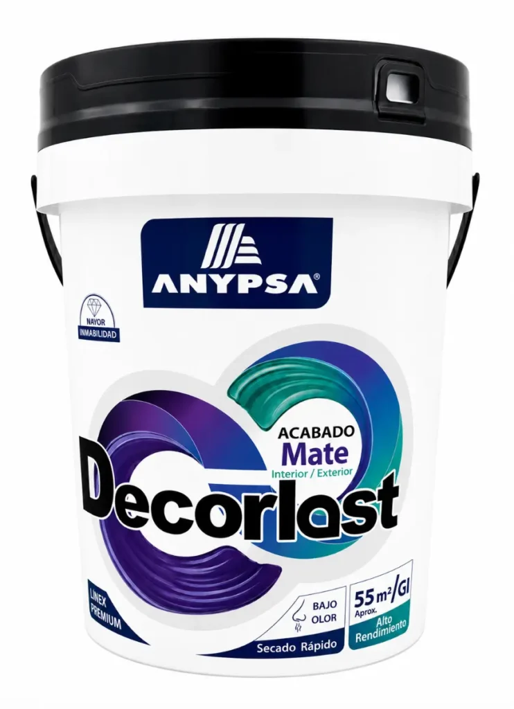 Látex Premium Decorlast Blanco 4 galones Anypsa