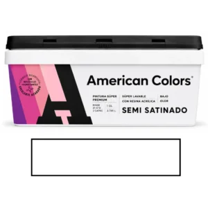 American Colors Semi Satinado Blanco 1 galón