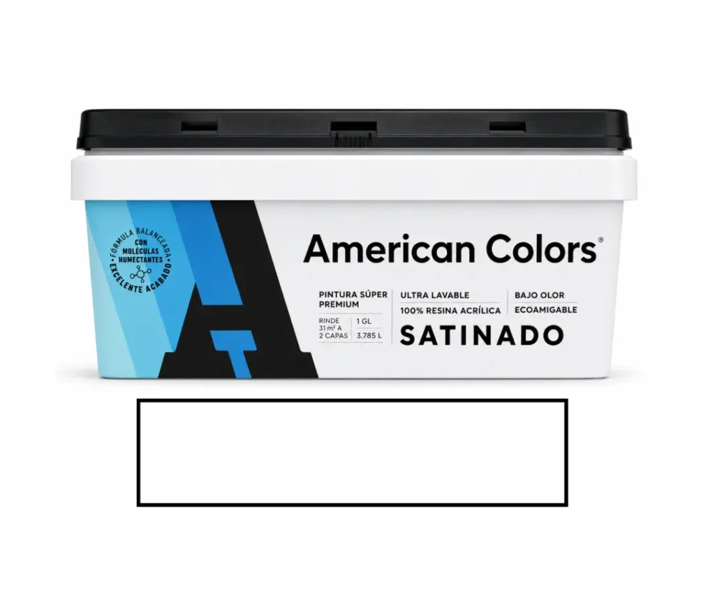 American Colors Satinado Blanco 1 galón