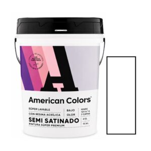 American Colors Semi Satinado Blanco 4 galones