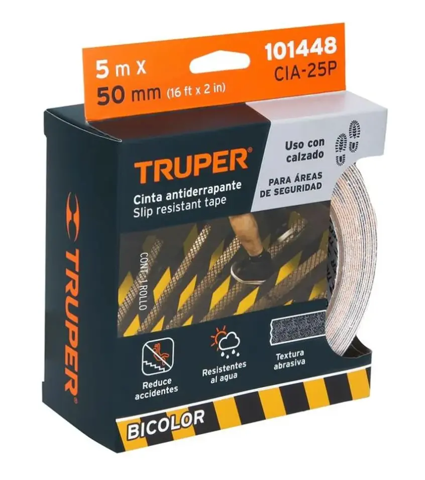 Cinta Antideslizante Rollo x 5 m Truper