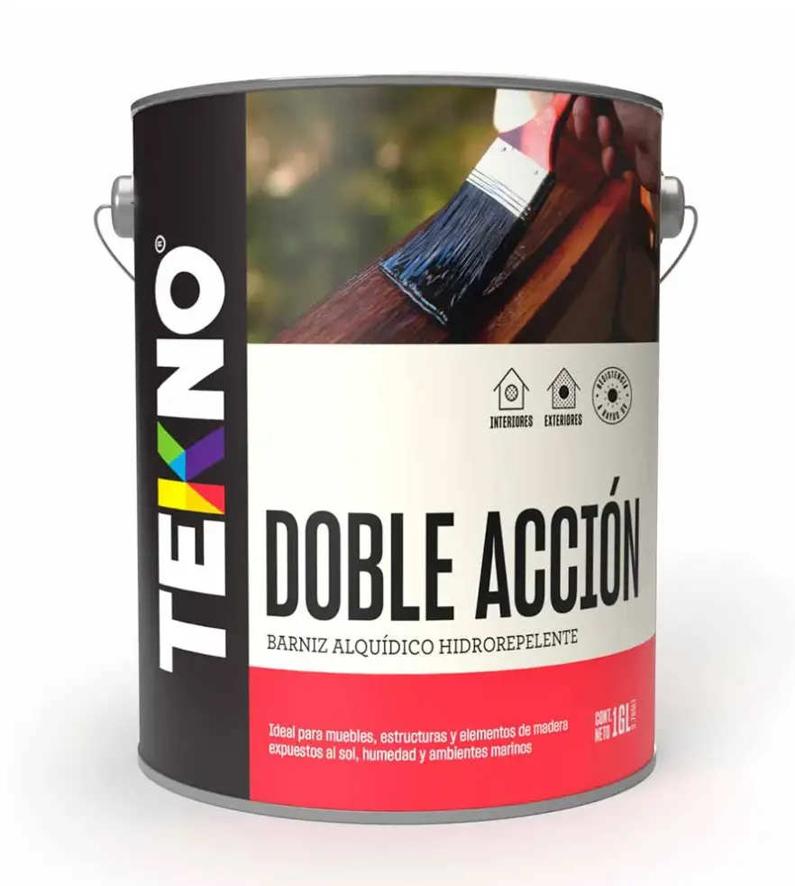 Barniz Doble Acción 1 galón Tekno