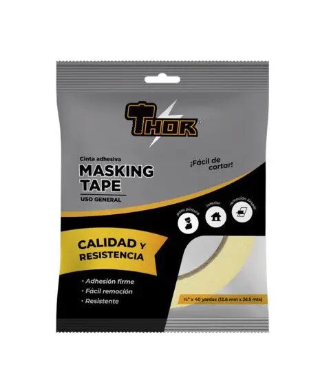 Cinta Masking 1 1/2" x 40 Yardas Thor