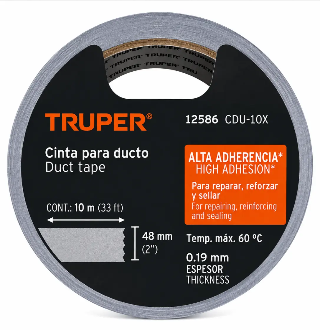 Cinta para Ducto Truper CDU-10X Cód. 12586