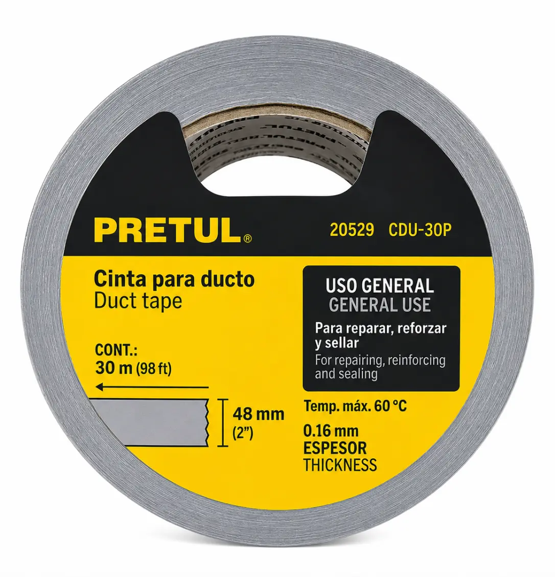 Cinta para Ducto Pretul CDU-30P