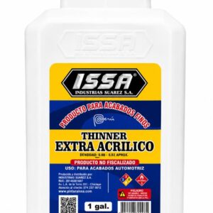 Thinner Extra Acrílico ISSA de 1 Galón 3.785 L