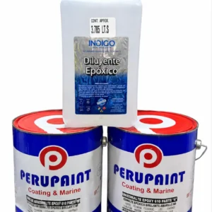 Kit Esmalte Epóxico Brillante + Catalizador + Diluyente Epóxico