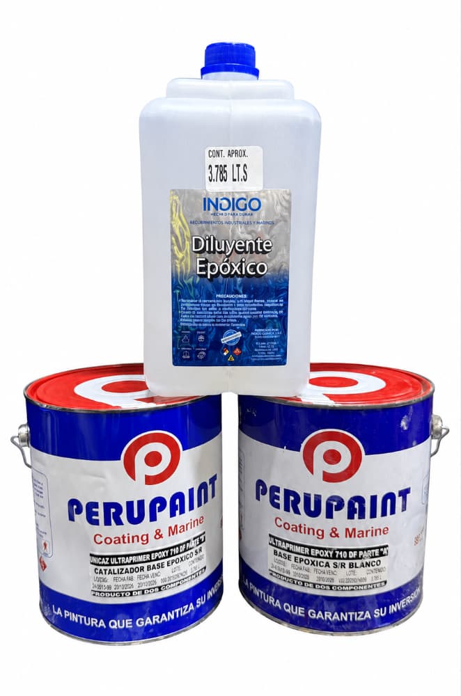 Kit Base Epóxica + Catalizador Epóxico + Diluyente Epóxico