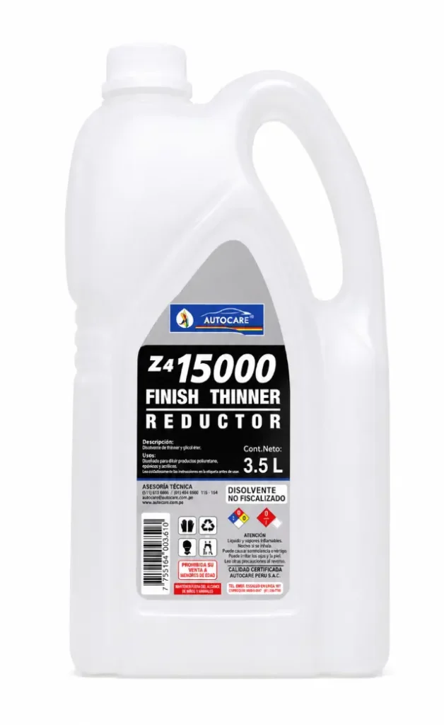 Finish Thinner Reductor Z4 15000 Autocare 3.5 Litros