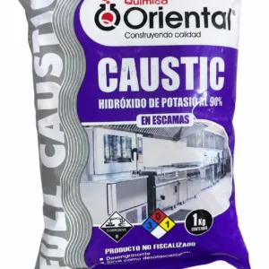 Caustic Hidróxido de Potasio al 90% en Escamas Química Oriental 1 kg