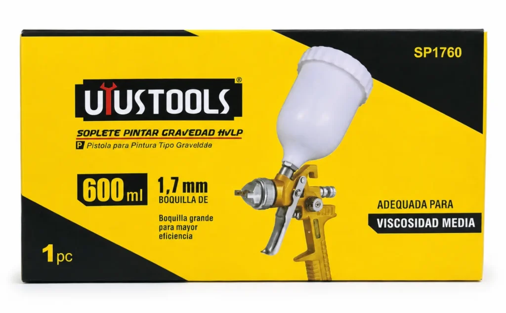 Pistola para Pintar de Gravedad HVLP Uyustools SP1760