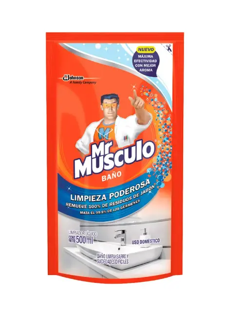 Limpiador de Baño Mr. Músculo Doypack 500 ml