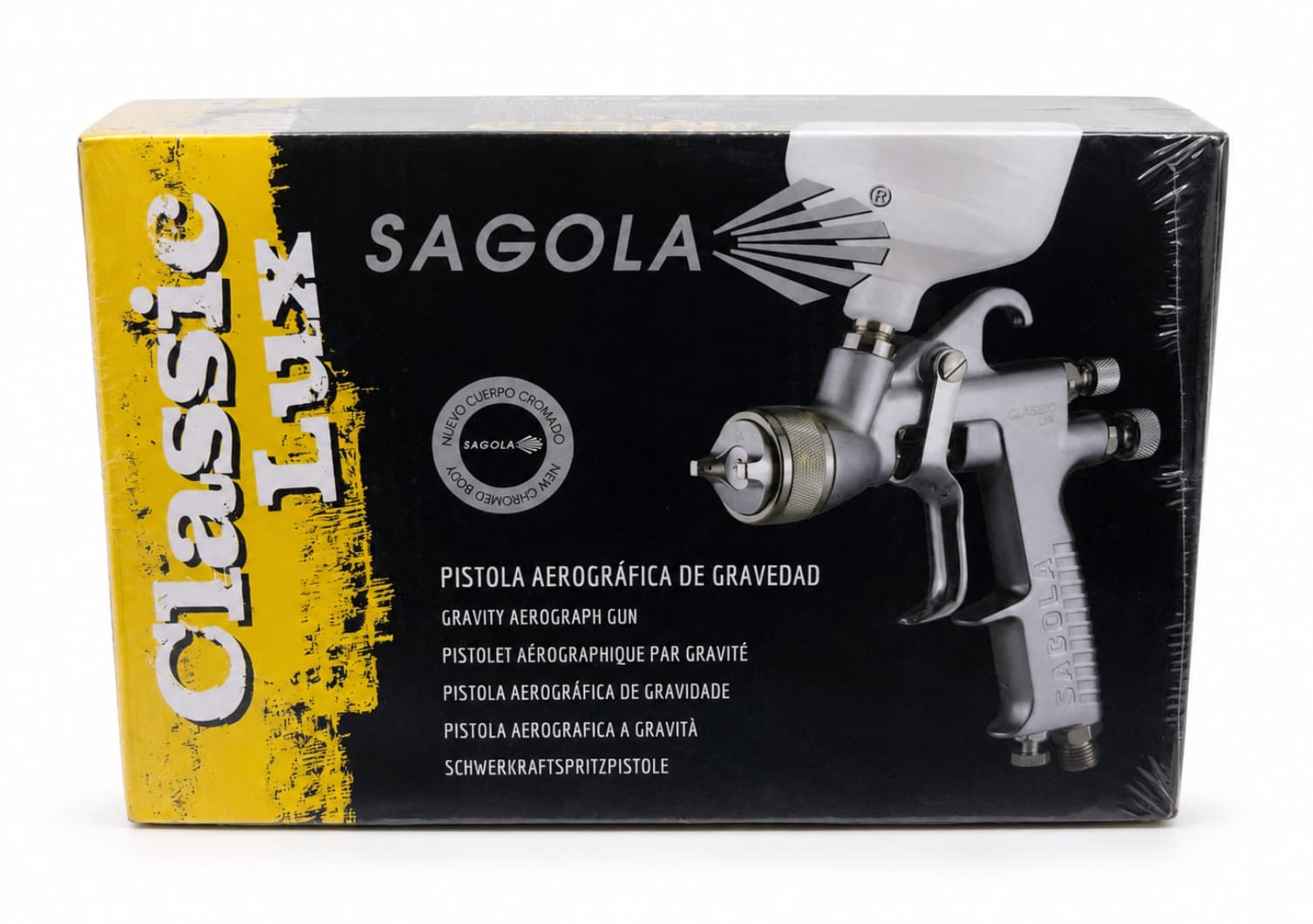 Pistola de Pintar Aerográfica de Gravedad Sagola Classic Lux