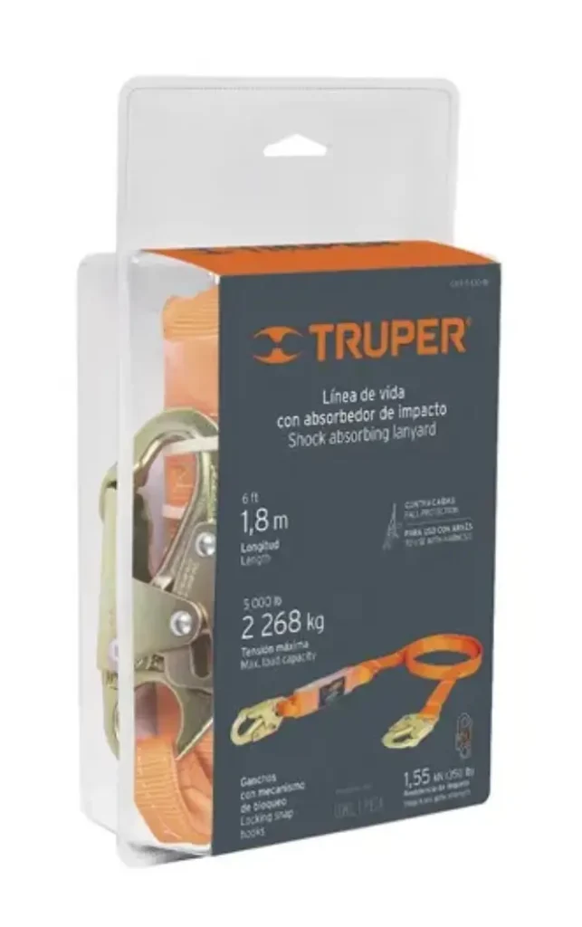 Línea de Vida con absorbedor de impacto Truper CAB-5430-18
