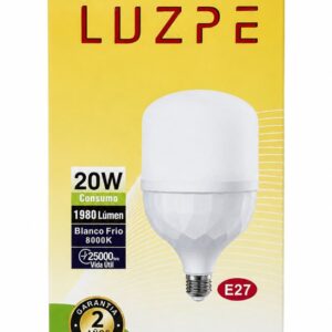 Foco LED Botella Luzpe 20W Blanco Frío 220V