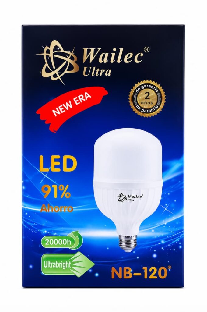 Foco LED Botella Wailec Ultra NB-120 120W Blanco Frío 220V