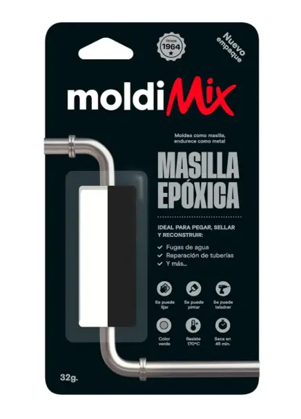 Masilla Epóxica Soldimix de 32 gramos