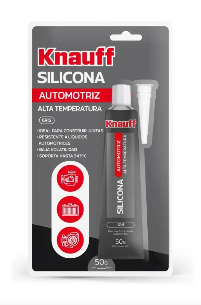 Silicona Automotriz Knauff Gris de 50 gramos