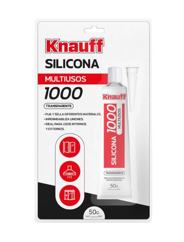 Silicona Multiusos Knauff 1000 Transparente 50 g