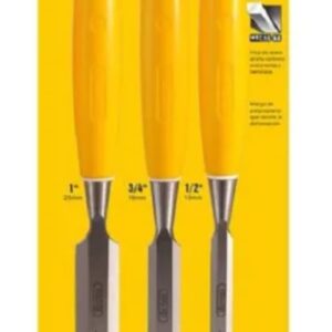 Set de Formones con Mango de Plástico Uyustools FMP301 3 Piezas
