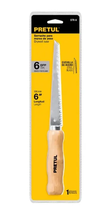 Serrucho para Drywall y Muros de Yeso Pretul STR-6 Cód. 22934