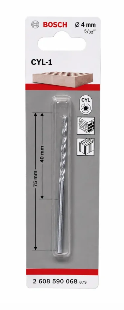 Broca para Concreto Bosch CYL-1 4 mm 5/32 pulgadas