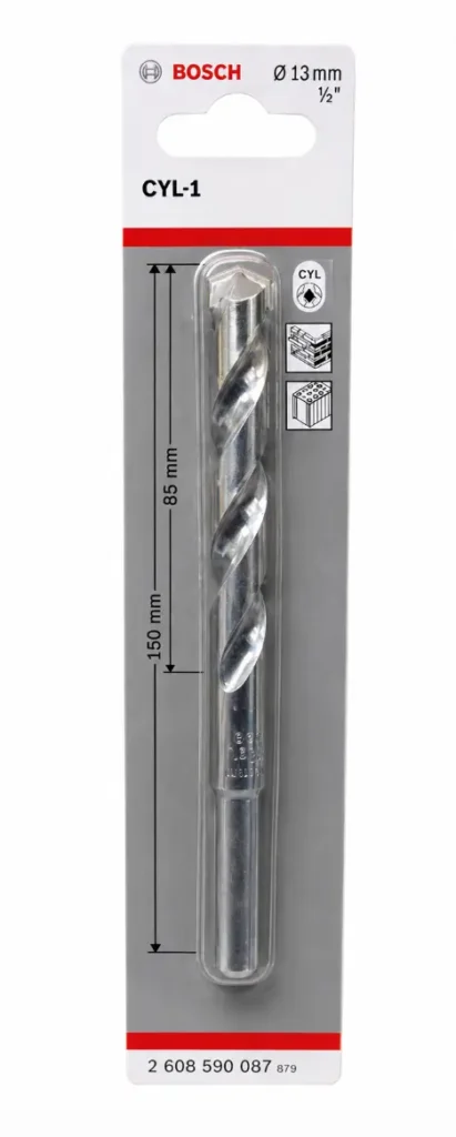 Broca para Concreto Bosch CYL-1 13 mm 1/2 pulgadas x 150 mm