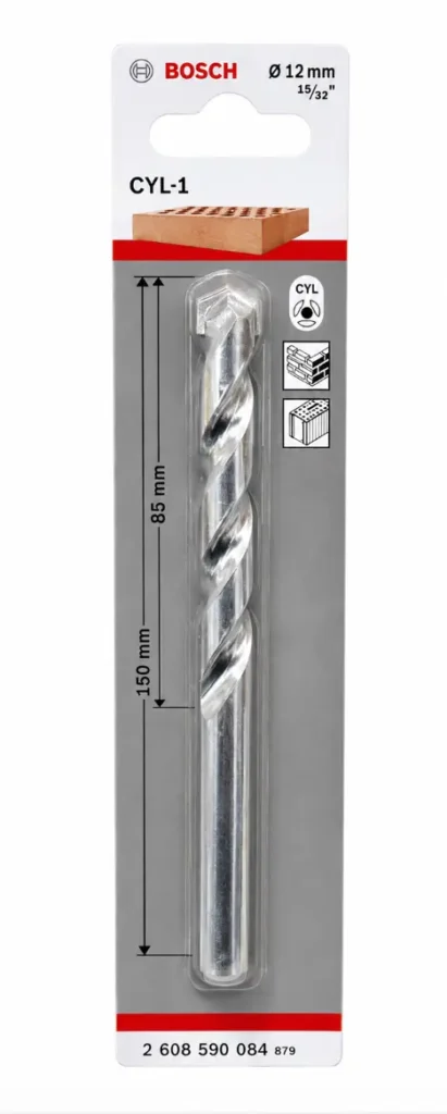Broca para Concreto Bosch CYL-1 12 mm 15/32 pulgadas x 150 mm