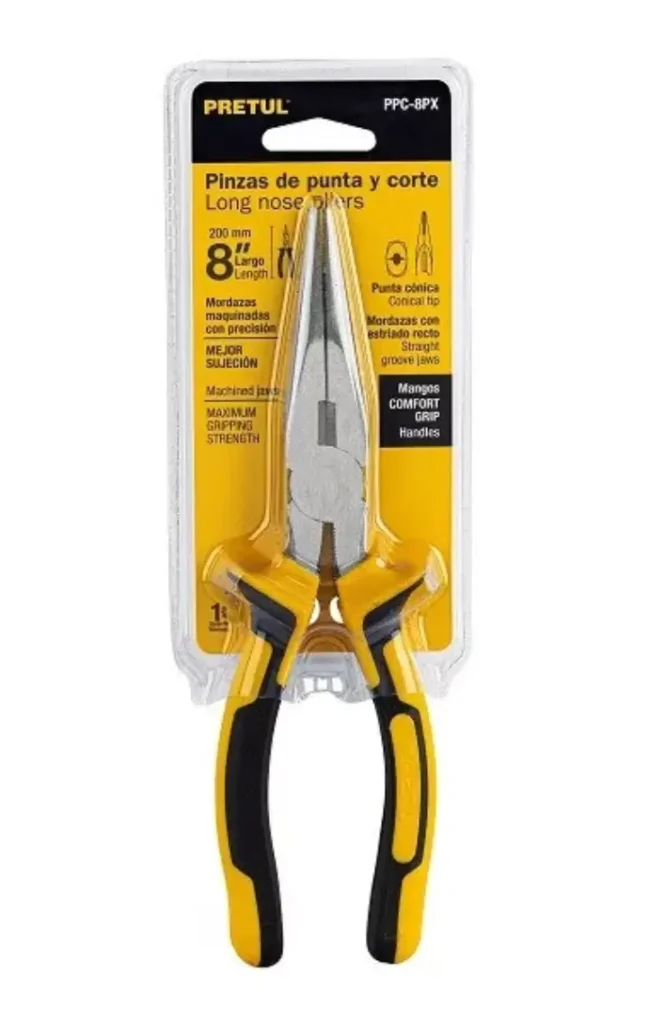 Alicate de Punta y Corte Pretul PPC-8PX 8 pulgadas Comfort Grip