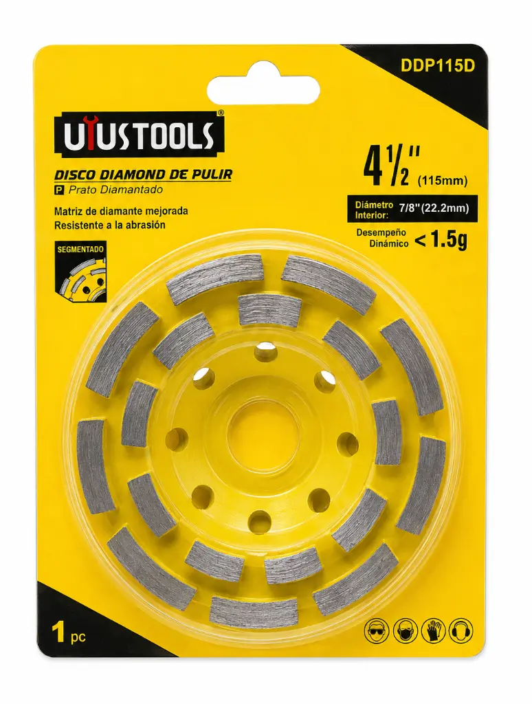 Disco Diamantado para Pulir Uyustools DDP115D 4 1/2 pulgadas 115 mm