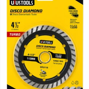 Disco Diamantado Turbo Uyustools DDU116 4 1/2 pulgadas 115 mm