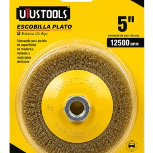 Escobilla de Acero Tipo Plato Uyustools EBP005 5 pulgadas