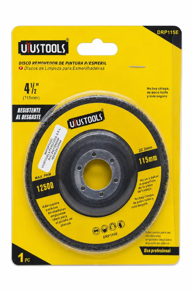 Disco Removedor de Pintura Uyustools DRP115E 4 1/2 pulgadas 115 mm