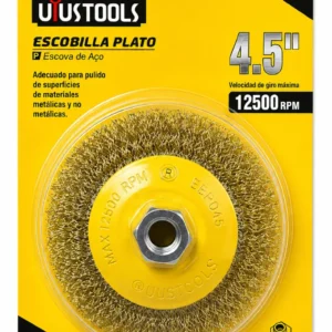 Escobilla Plato de Acero Uyustools EBP045 4.5 pulgadas